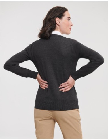 Ladies V-Neck Knitted Cardigan7