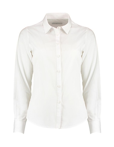 Womens Tailored Fit Poplin Shirt0
