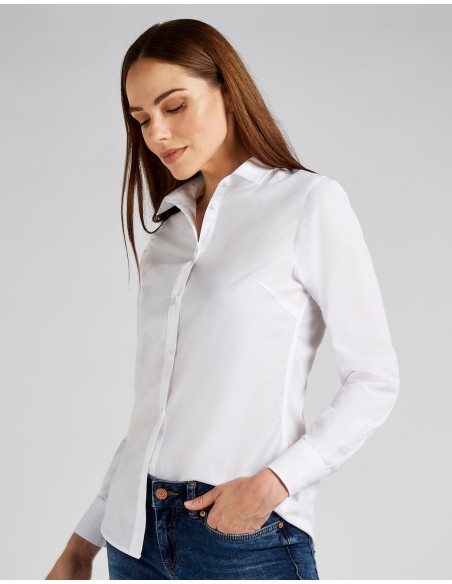 Womens Tailored Fit Poplin Shirt6