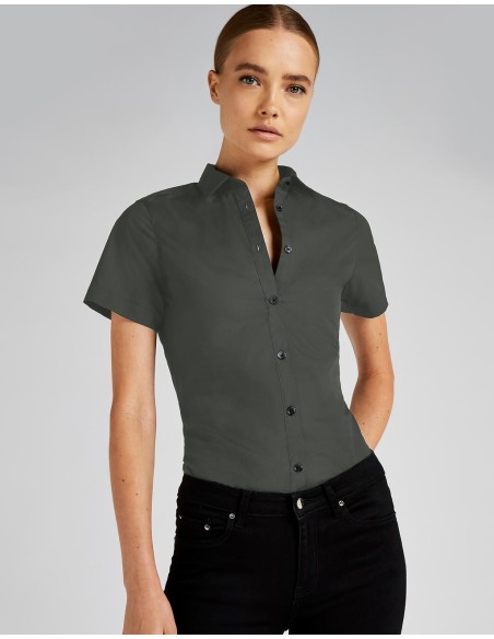 Womens Tailored Fit Poplin Shirt SSL6