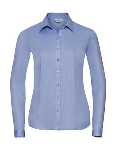 Ladies LS Herringbone Shirt1