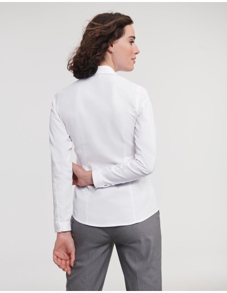 Ladies LS Herringbone Shirt4
