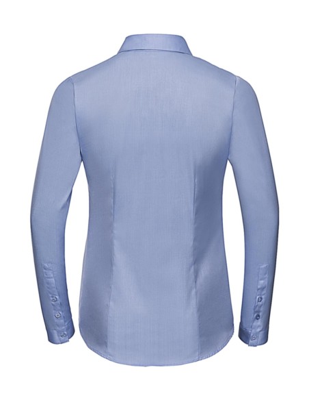 Ladies LS Herringbone Shirt5