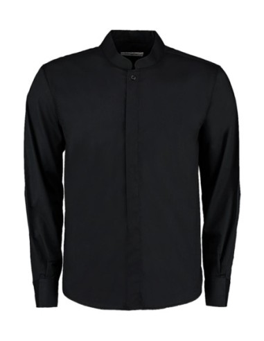 Tailored Fit Mandarin Collar Shirt0