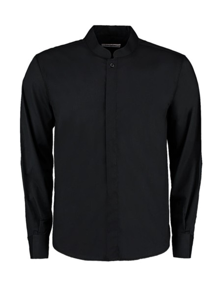 Tailored Fit Mandarin Collar Shirt0