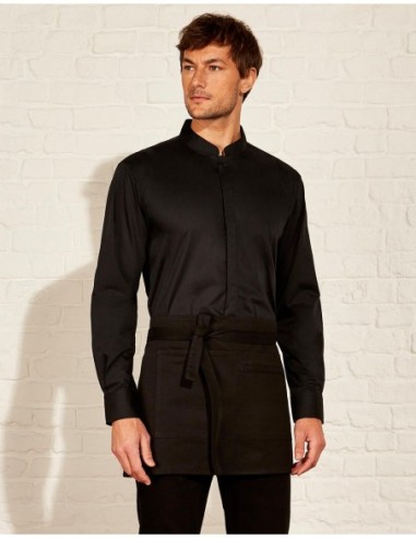 Tailored Fit Mandarin Collar Shirt1