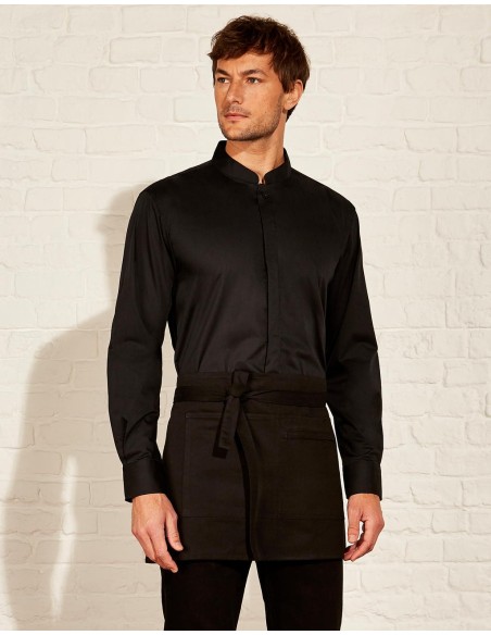 Tailored Fit Mandarin Collar Shirt1