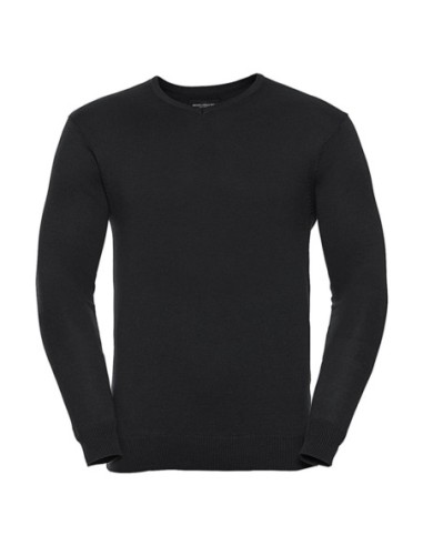 Mens V-Neck Knitted Pullover0
