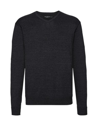 Mens V-Neck Knitted Pullover1