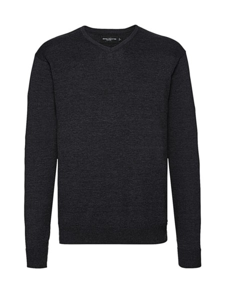 Mens V-Neck Knitted Pullover1
