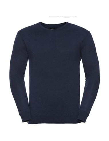 Mens V-Neck Knitted Pullover2