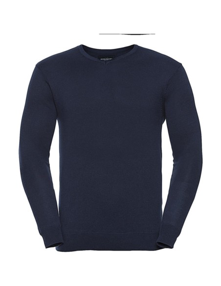 Mens V-Neck Knitted Pullover2