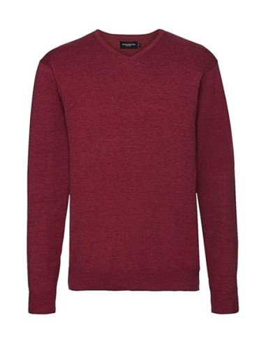 Mens V-Neck Knitted Pullover4