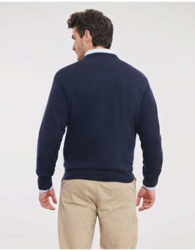 Mens V-Neck Knitted Pullover7