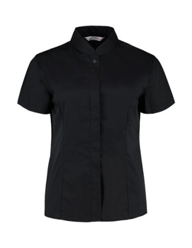 Womens Tailored Fit Mandarin Collar SSL0