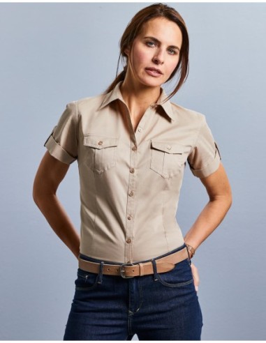Ladies Roll Sleeve Shirt8