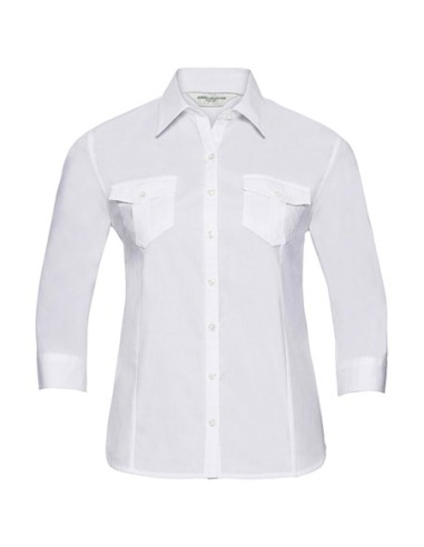 Ladies Roll 34 Sleeve Shirt0