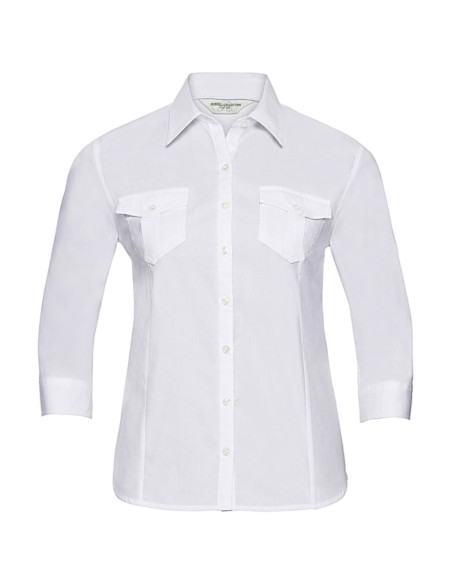 Ladies Roll 34 Sleeve Shirt0