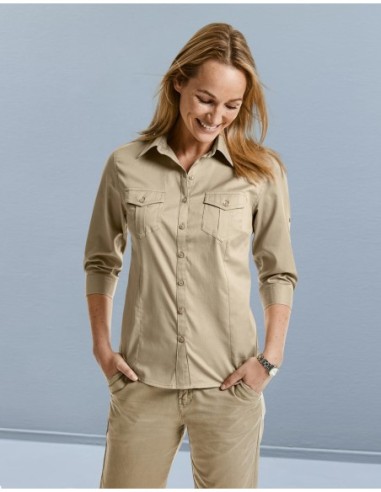 Ladies Roll 34 Sleeve Shirt6