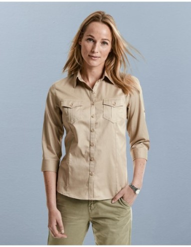 Ladies Roll 34 Sleeve Shirt7