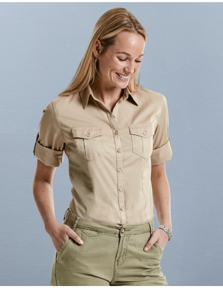 Ladies Roll 34 Sleeve Shirt8