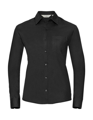 Ladies Cotton Poplin Shirt LS1