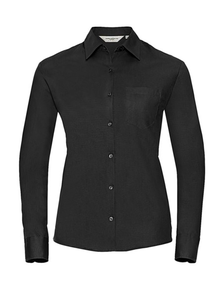 Ladies Cotton Poplin Shirt LS1