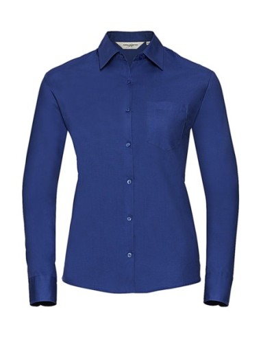 Ladies Cotton Poplin Shirt LS2