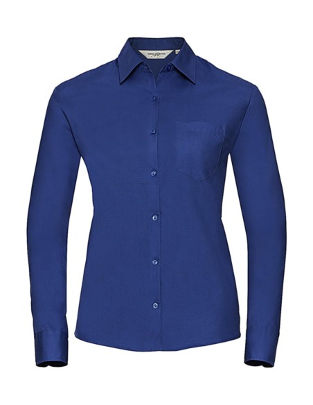 Ladies Cotton Poplin Shirt LS2