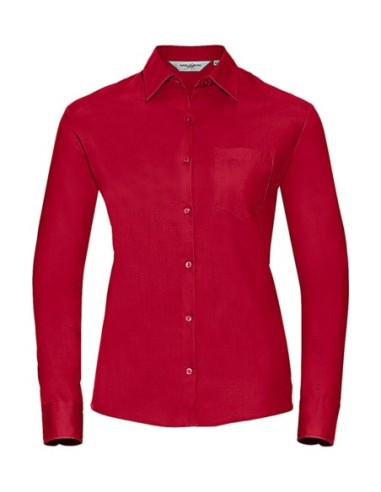 Ladies Cotton Poplin Shirt LS3