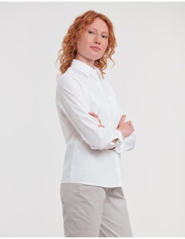 Ladies Cotton Poplin Shirt LS5
