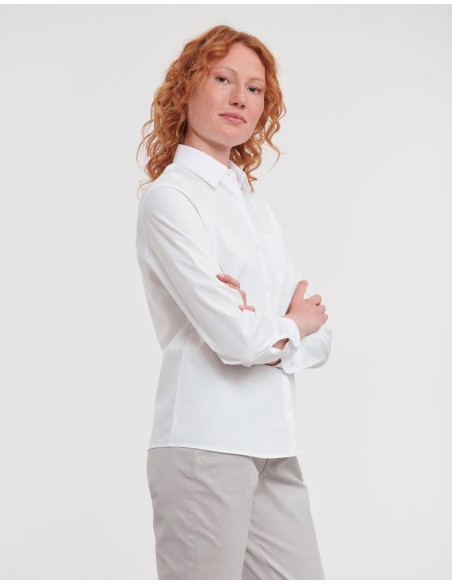 Ladies Cotton Poplin Shirt LS5