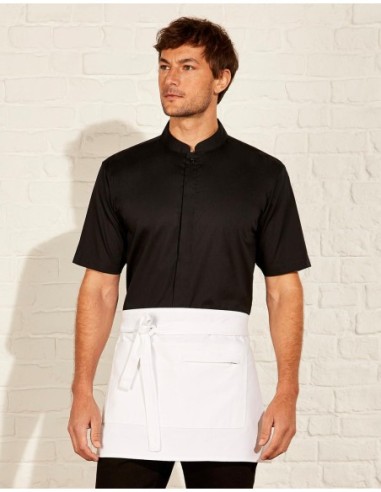 Tailored Fit Mandarin Collar Shirt SSL1