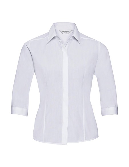 34 sleeve Poplin Shirt0