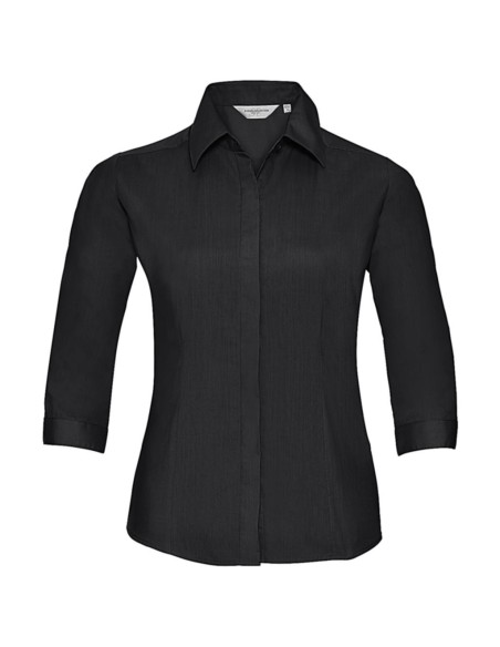 34 sleeve Poplin Shirt1