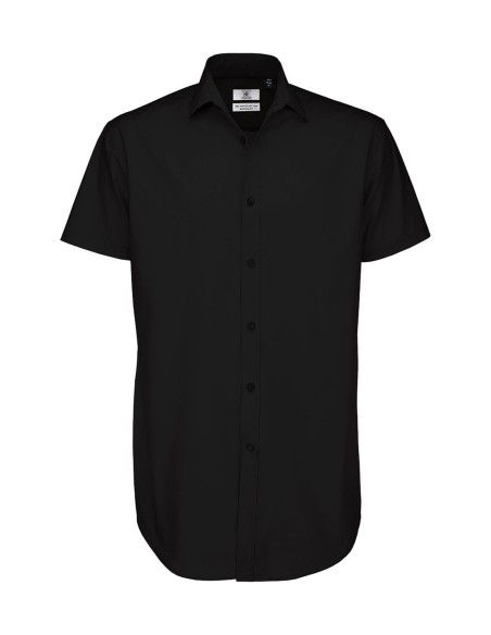 Black Tie SSLmen Poplin Shirt1