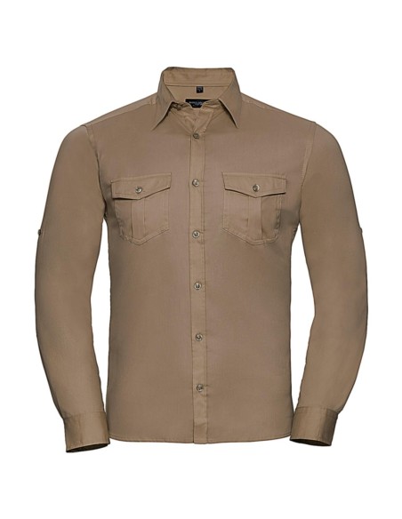 Mens Roll Sleeve Shirt LS4