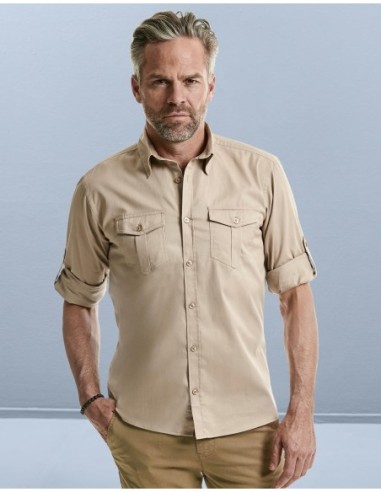 Mens Roll Sleeve Shirt LS5