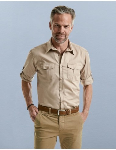 Mens Roll Sleeve Shirt LS6