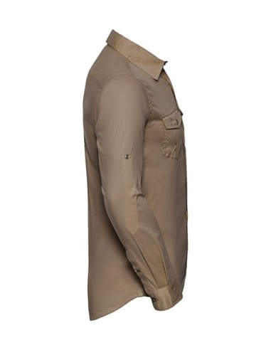 Mens Roll Sleeve Shirt LS10