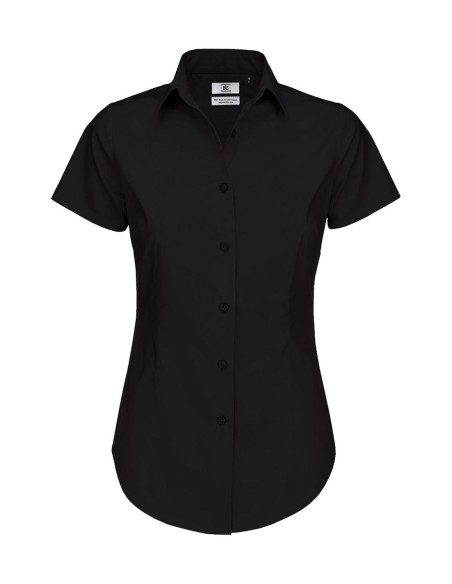 Black Tie SSLwomen Poplin Shirt1