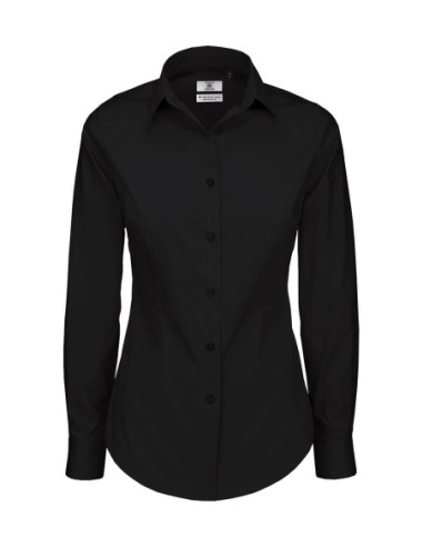 Black Tie LSLwomen Poplin Shirt1