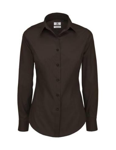 Black Tie LSLwomen Poplin Shirt3