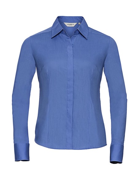 Ladies LS Fitted Poplin Shirt4