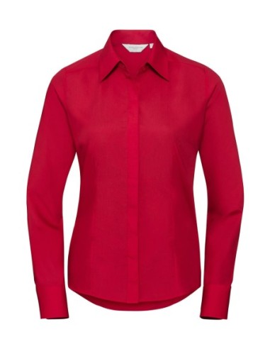 Ladies LS Fitted Poplin Shirt5