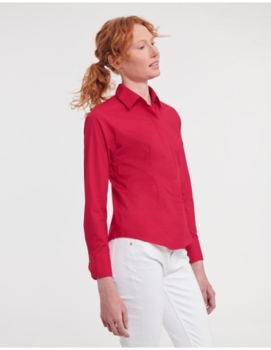 Ladies LS Fitted Poplin Shirt7
