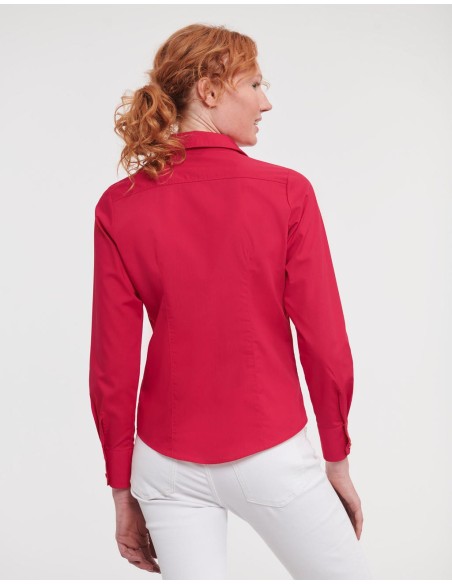 Ladies LS Fitted Poplin Shirt8