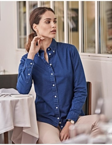 Ladies Casual Twill Shirt1
