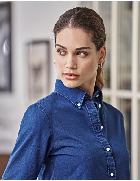 Ladies Casual Twill Shirt2