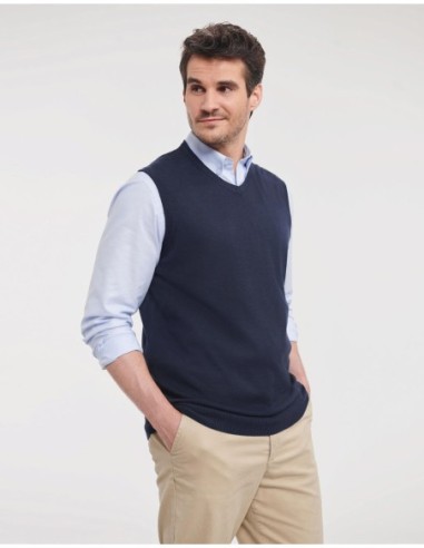 Adults V-Neck Sleeveless Knitted Pullover7